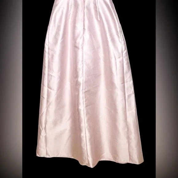 NWT Alfred Sung D767 Pink Cap Sleeve Pleated Skirt Dress with Pockets, Size 6R - Picture 9 of 15